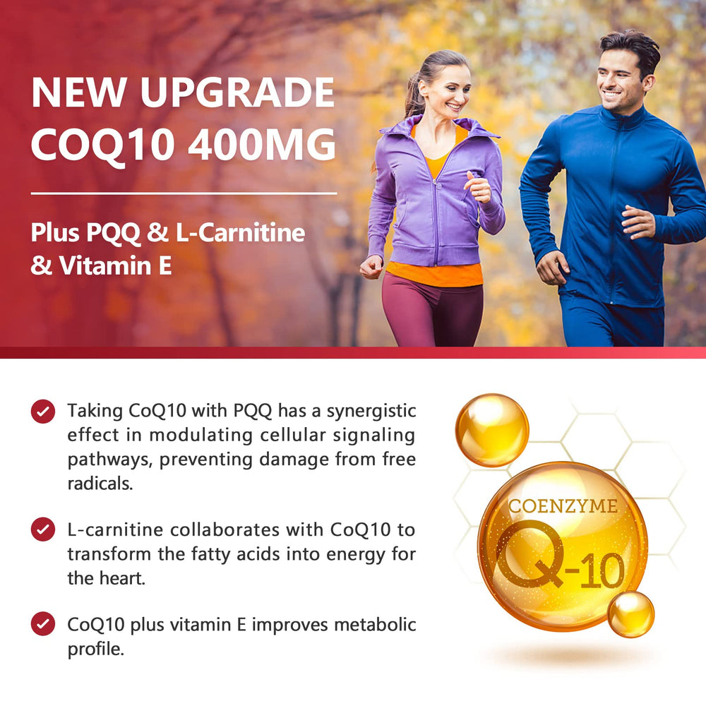 Nature Target CoQ10 softgels with L-Carnitine and PQQ ingredients.