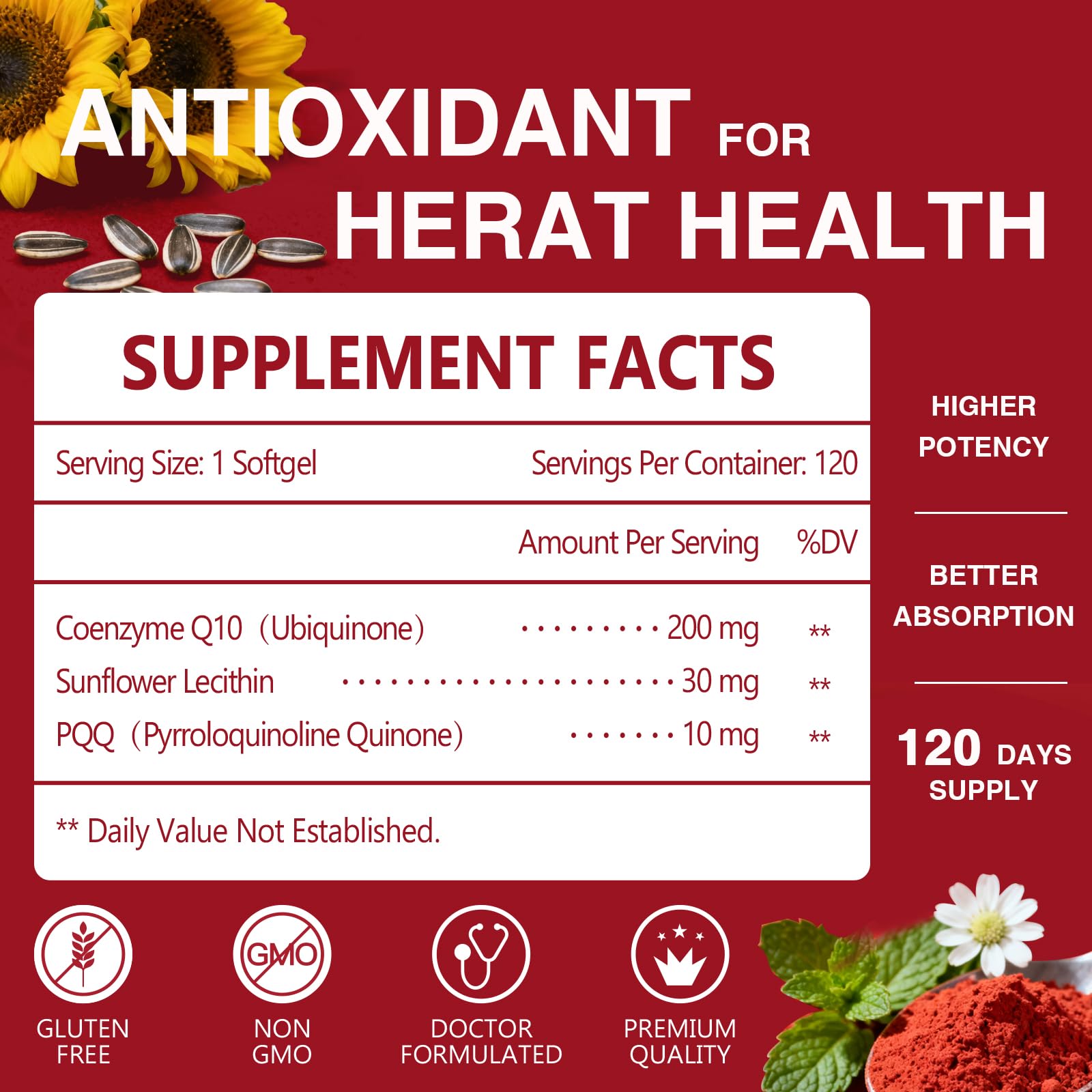 Nature Target CoQ10 with organic olive oil highlighting fat-soluble absorption benefits.