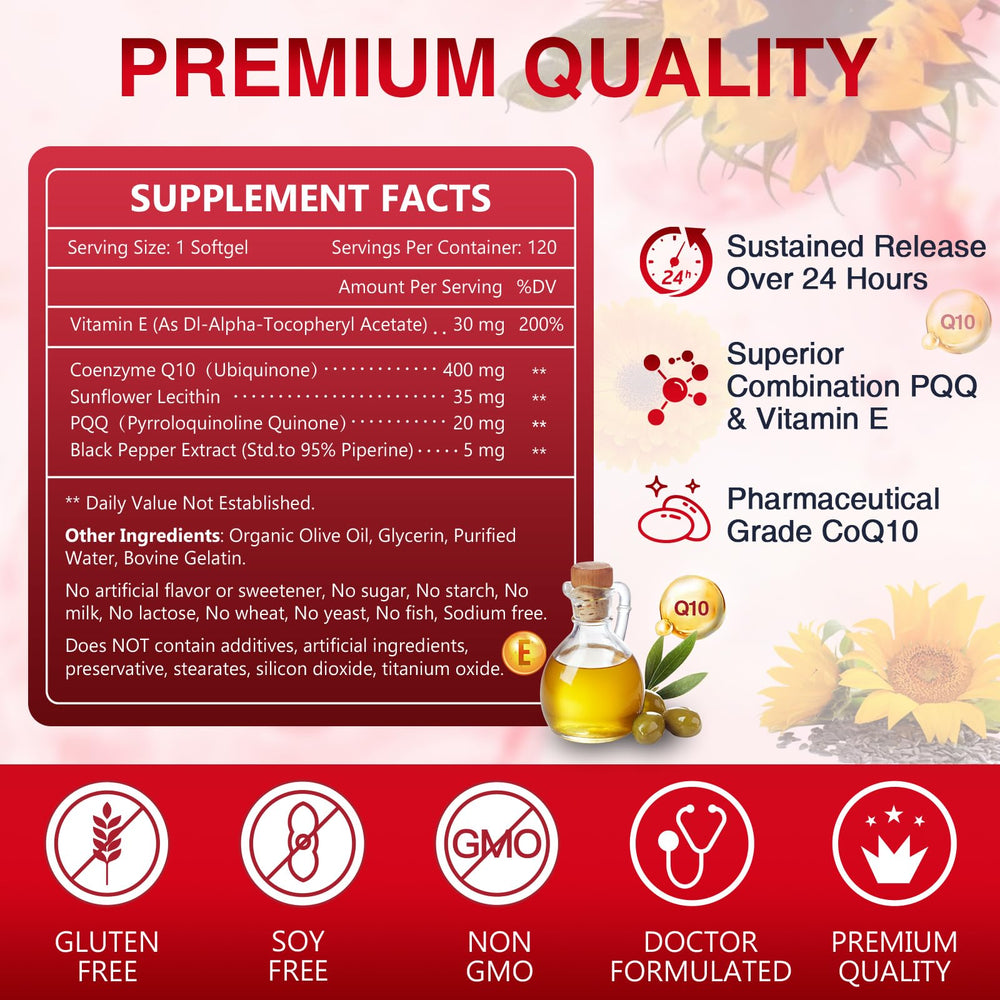 Nature Target CoQ10 softgels close-up for easy everyday supplementation