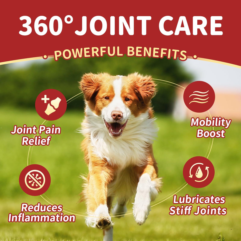 Nature Target dog joint chews closeup highlights blend for joint support.