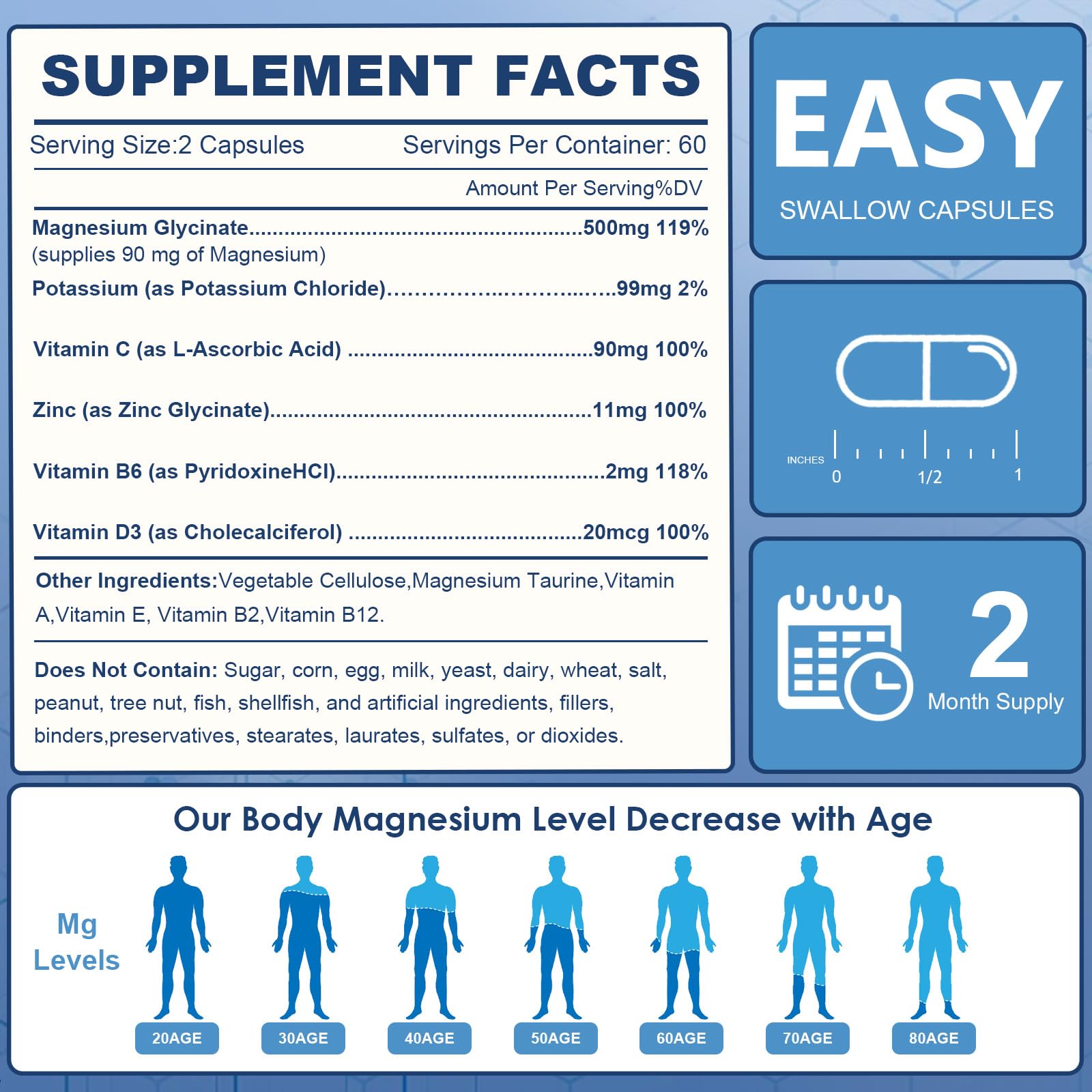 Nature Target magnesium glycinate heart-support image suggests potential heart health support.