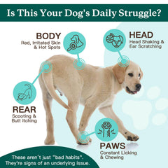 Nature Target omega-3 rich dog skin and coat care visual