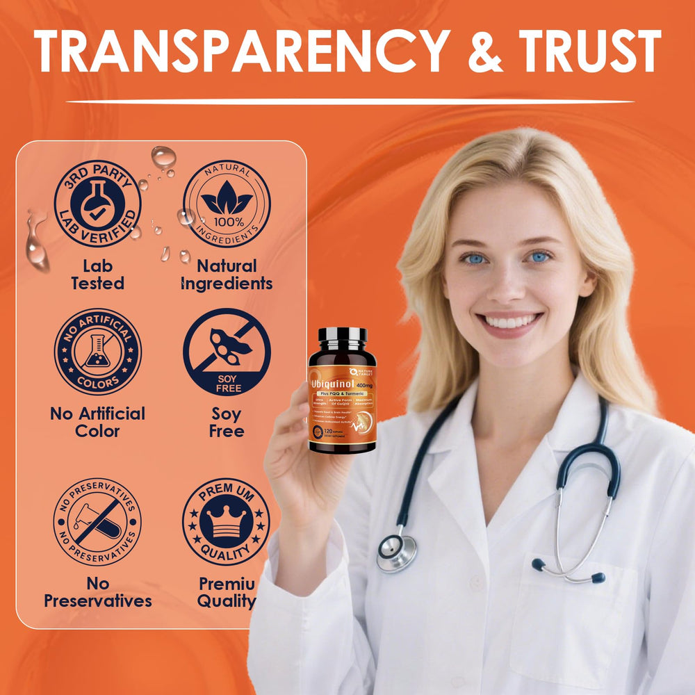 Product card with safety and quality seals for Nature Target.