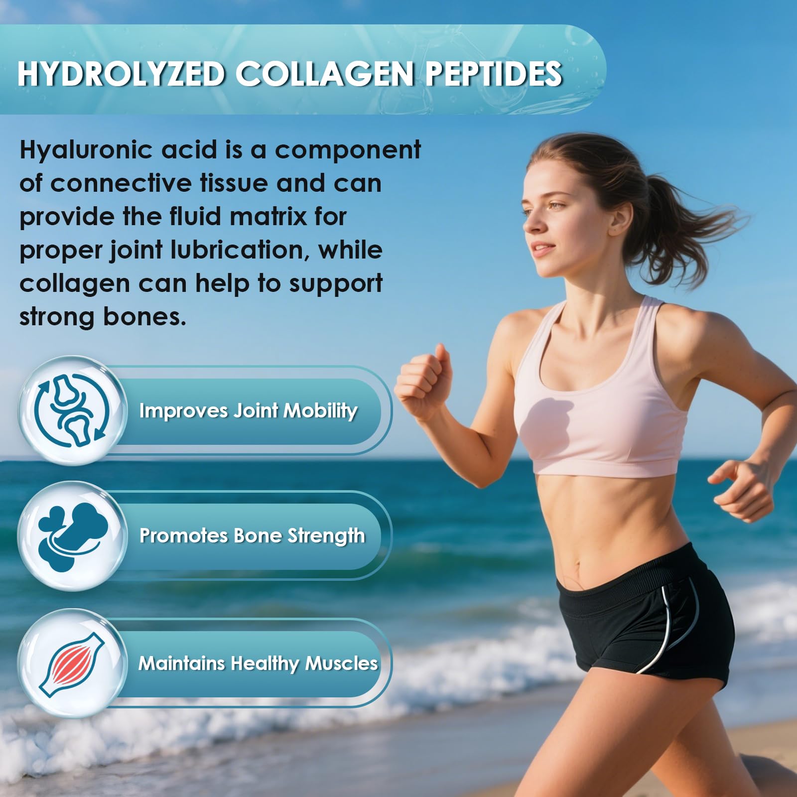NATURE TARGET Probiotic Bacillus Coagulans promotes gut balance with collagen.