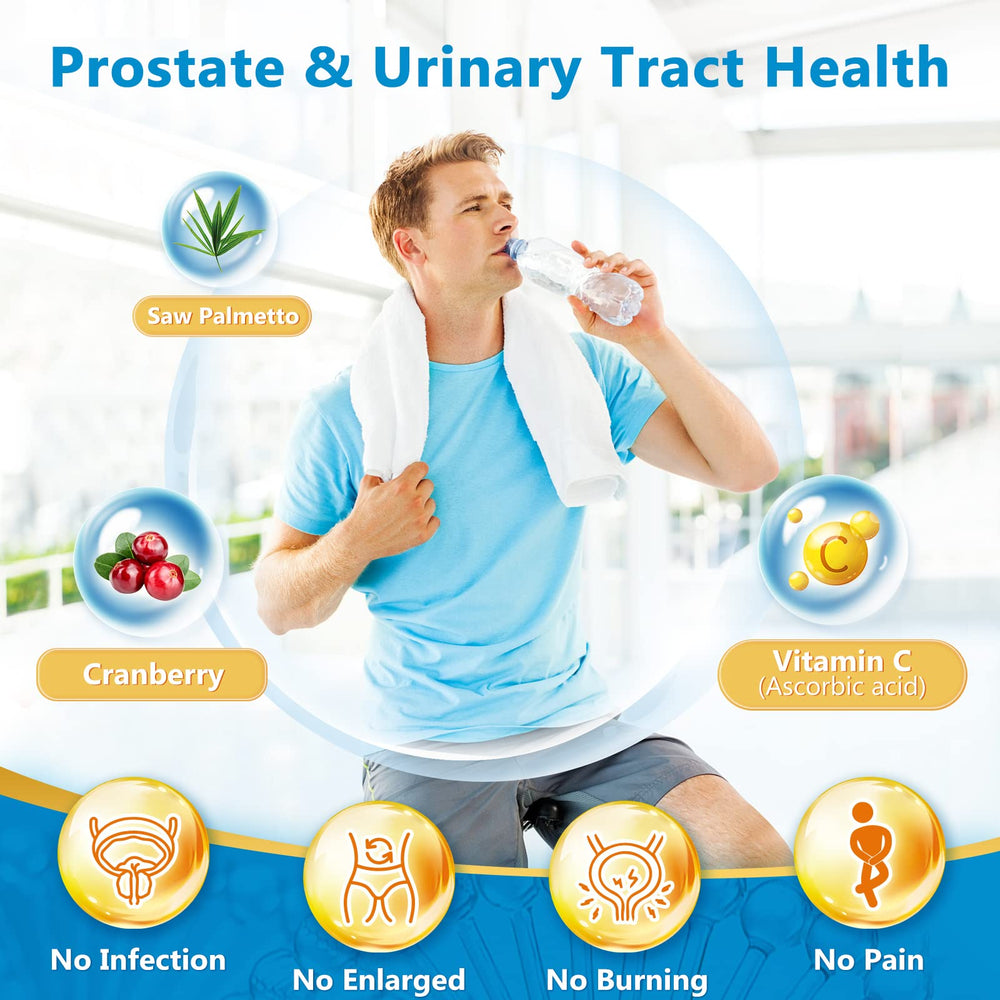 Nature Target Probiotics for Men label showing enzymes and prebiotics for gut health.