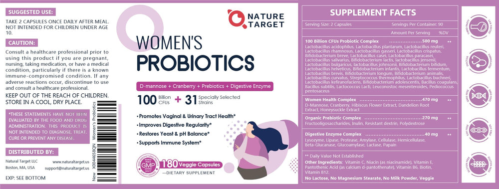 Nature Target wellness shot visual hints immune and skin support via antioxidants.