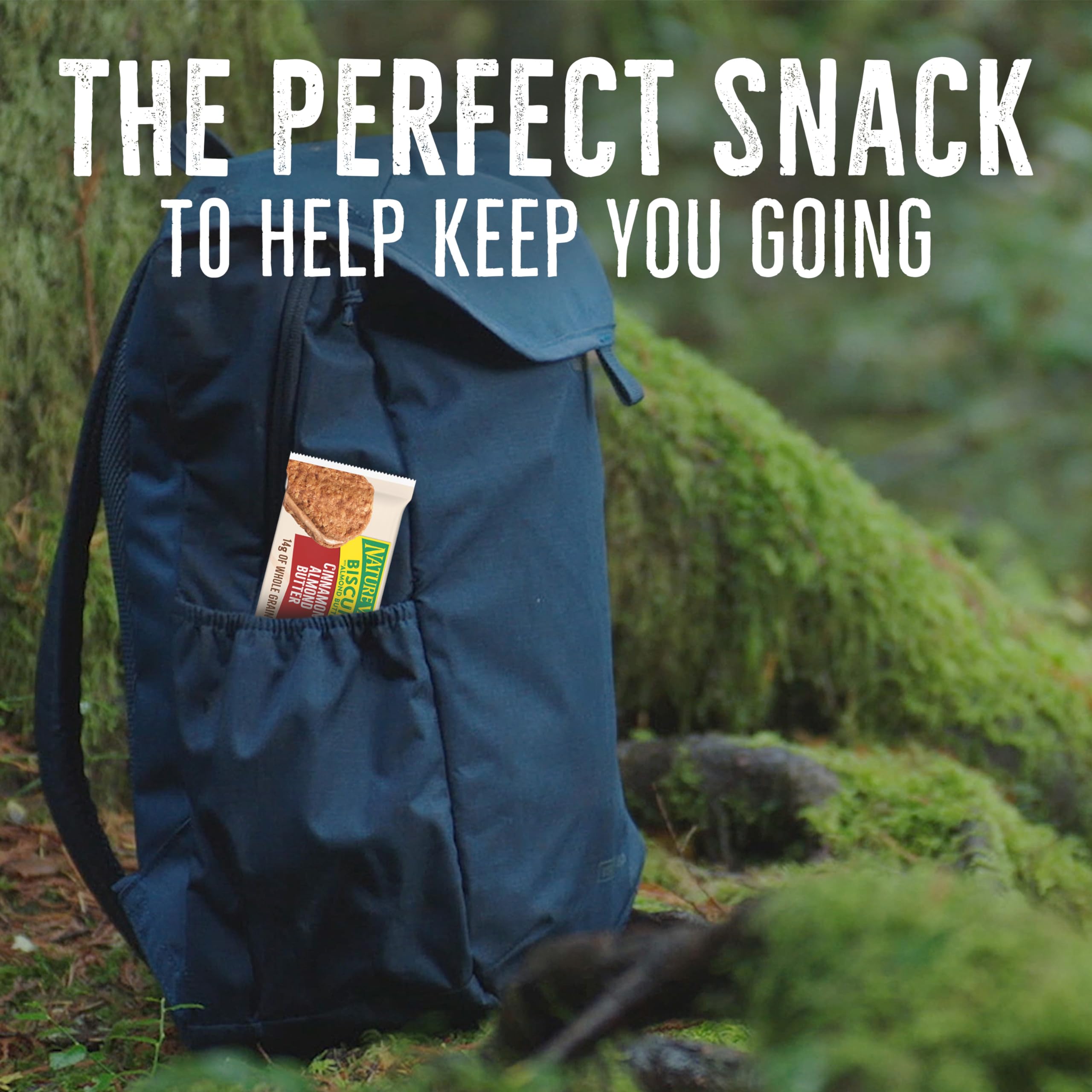 Nature Valley Cinnamon Almond Butter Biscuit Sandwich breakfast idea with quick energy on busy mornings.