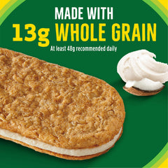 Creamy coconut butter filling seen in Nature Valley Biscuit Sandwiches
