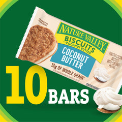 Nature Valley Coconut Butter Biscuit Sandwiches crispy toasted biscuits close-up