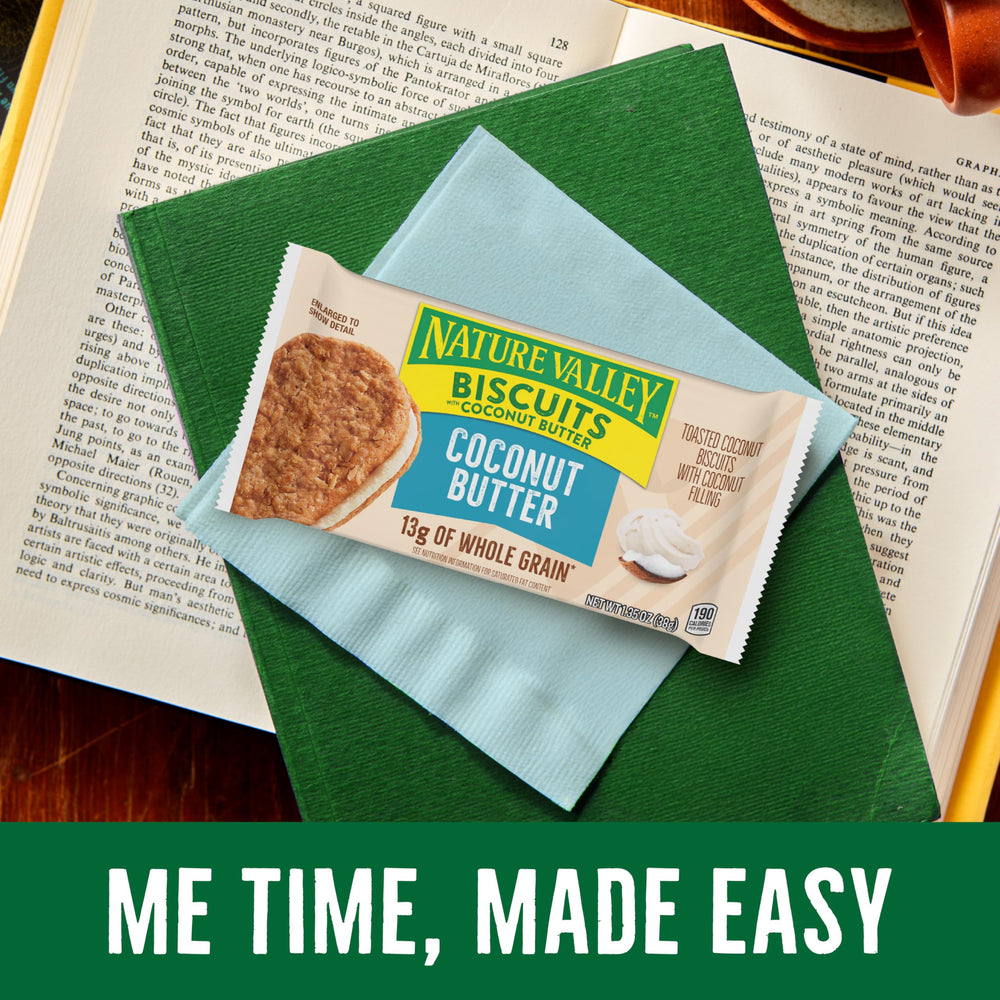 Nature Valley Coconut Butter Biscuit Sandwiches portable snack for on-the-go