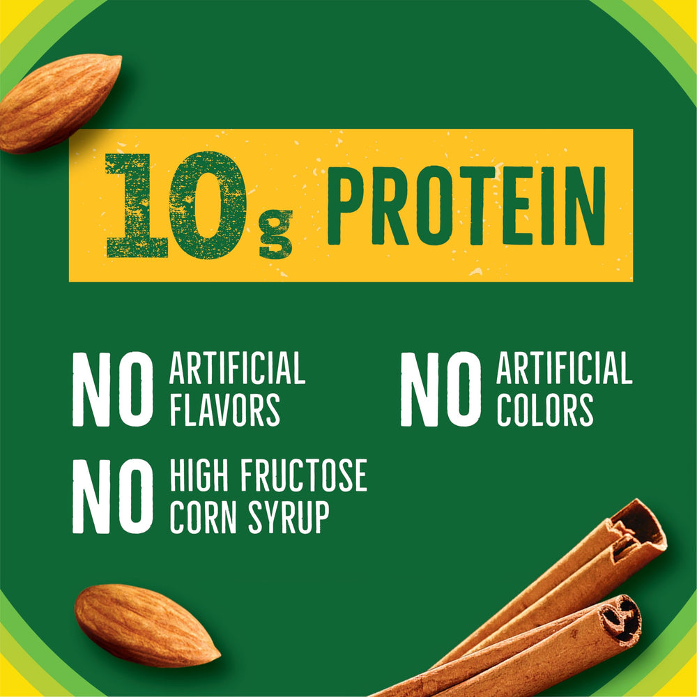 Box close-up highlighting packaging and composition of Nature Valley bars