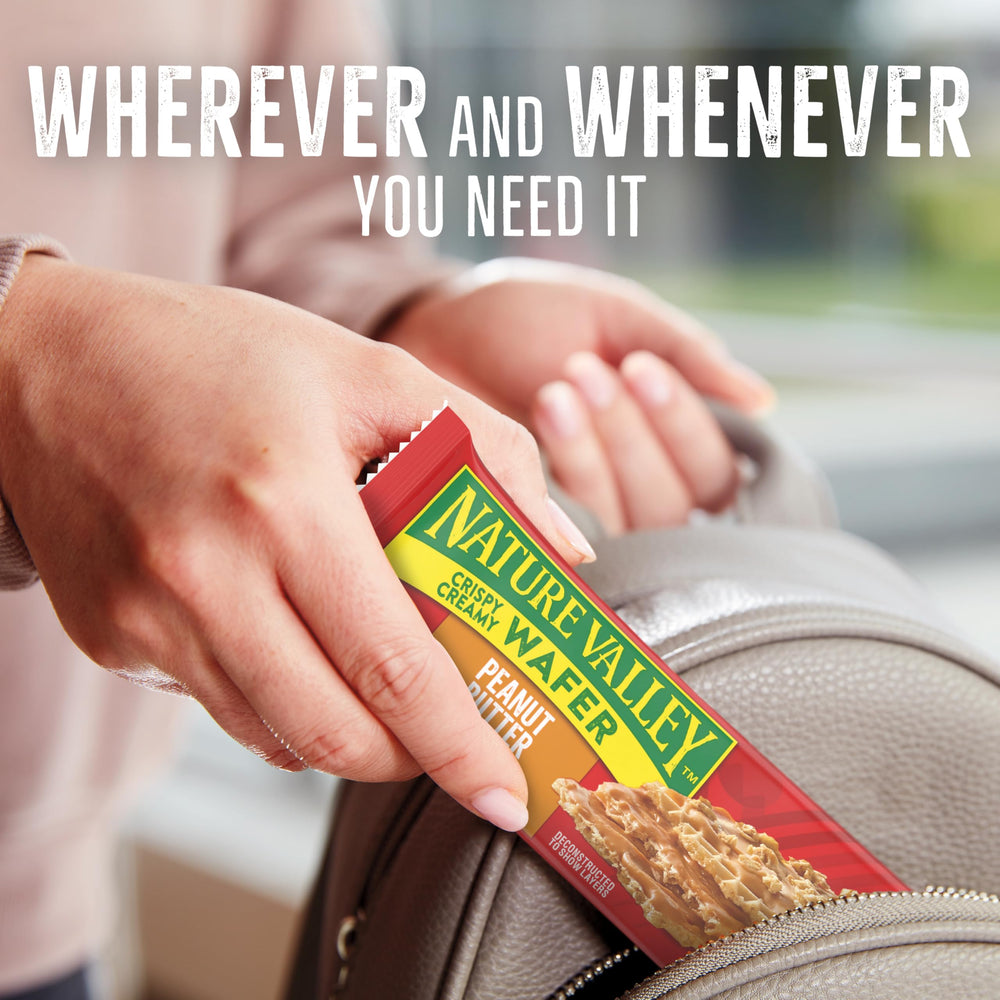 Nature Valley crispy creamy wafer bars in a five-bar box