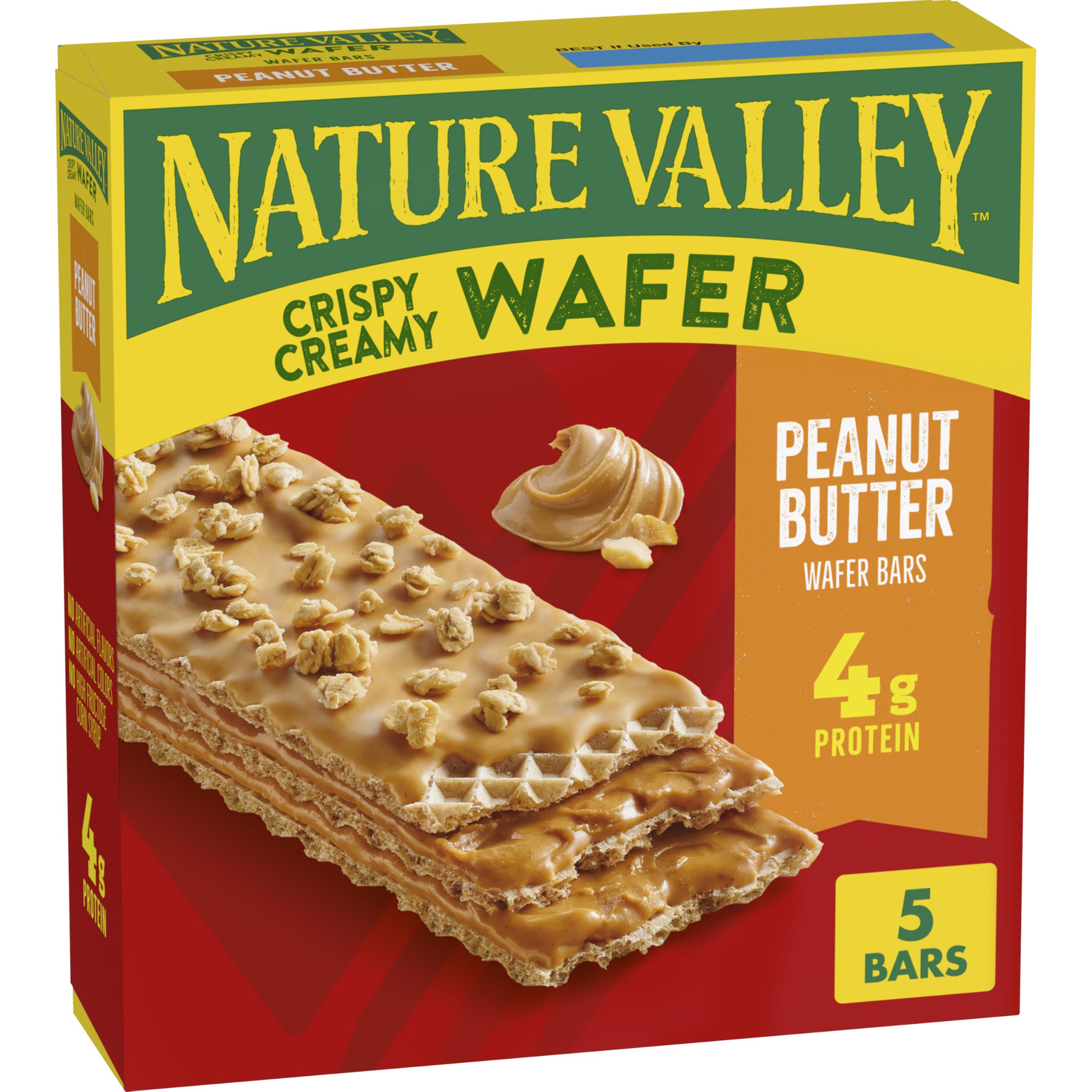 Nature Valley Crispy Creamy Wafer Bars packaging for on-the-go snacking
