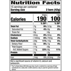 Nature Valley Crunchy Granola Bars Oats 'n Honey outside view showing grab-and-go box.