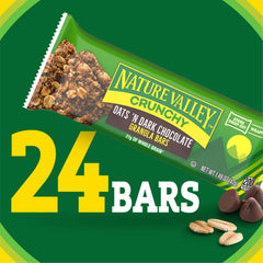 Nature Valley Crunchy Oats 'N Dark Chocolate bar in a lunchbox ready snack