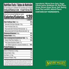 Nature Valley granola clusters close-up showing crunchy texture for a bite.