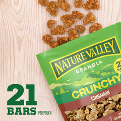 Nature Valley no high fructose corn syrup in granola for simple snacking.