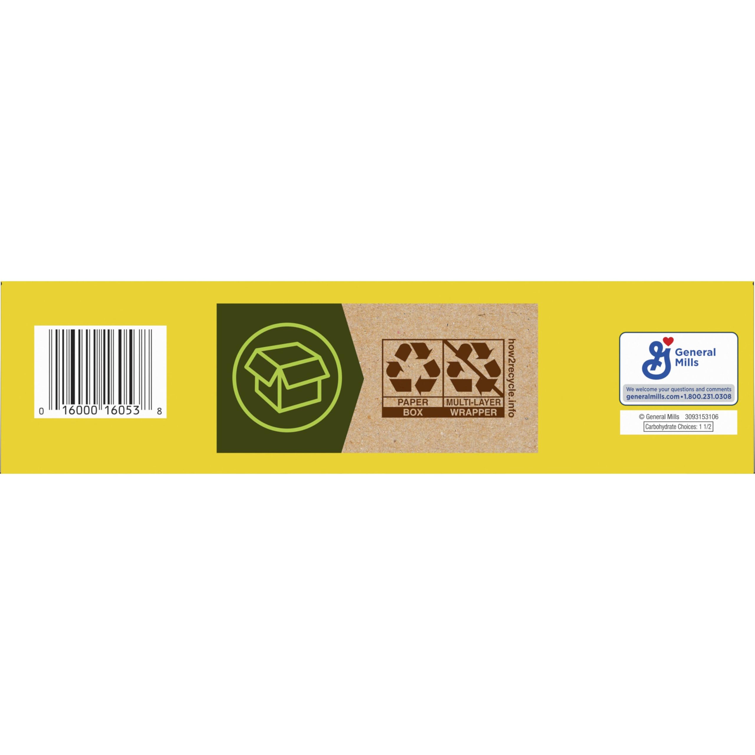 Nutrition panel on Nature Valley bar visible for informed choice.