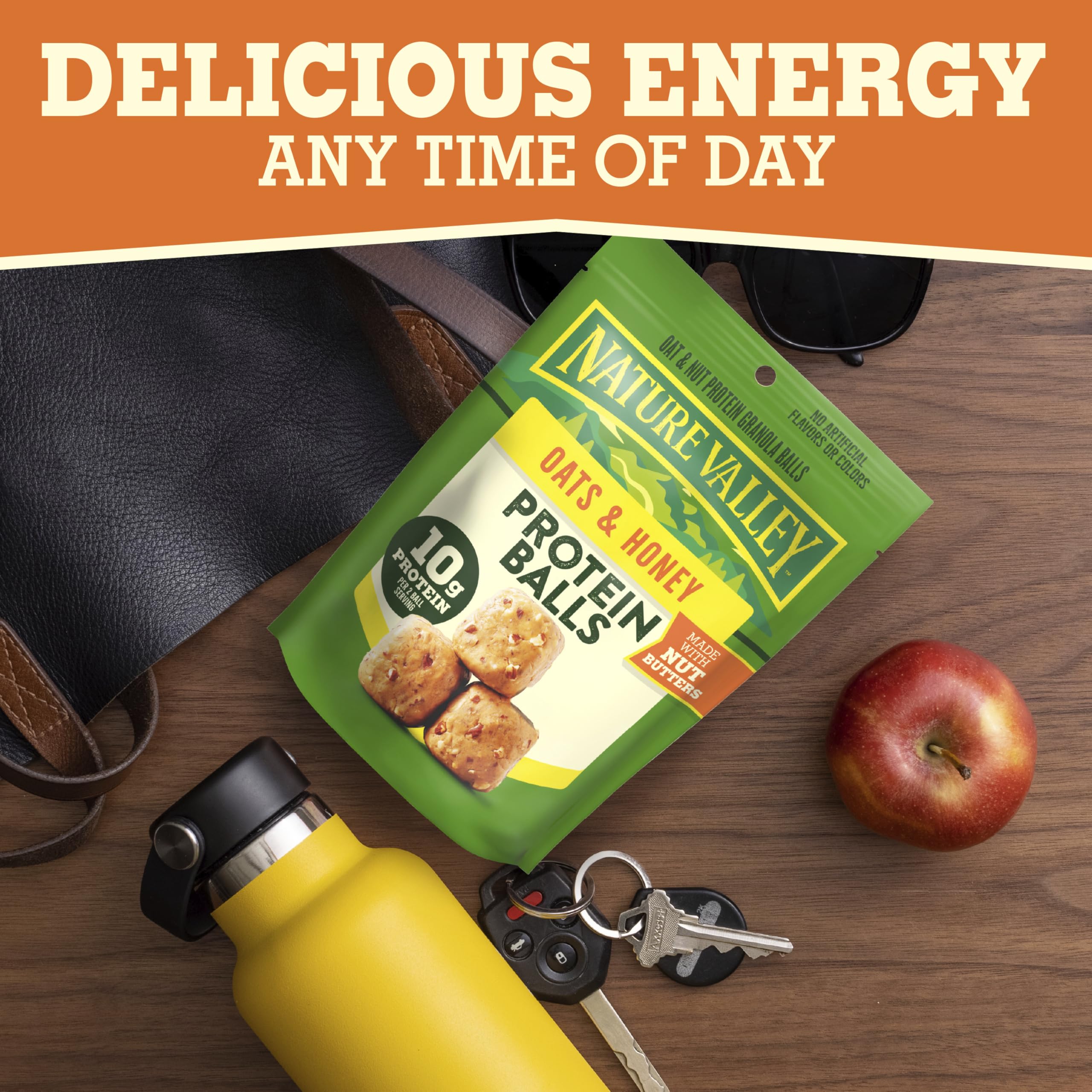 Nature Valley Oat and Nut Protein Granola Balls pantry staple for quick boosts