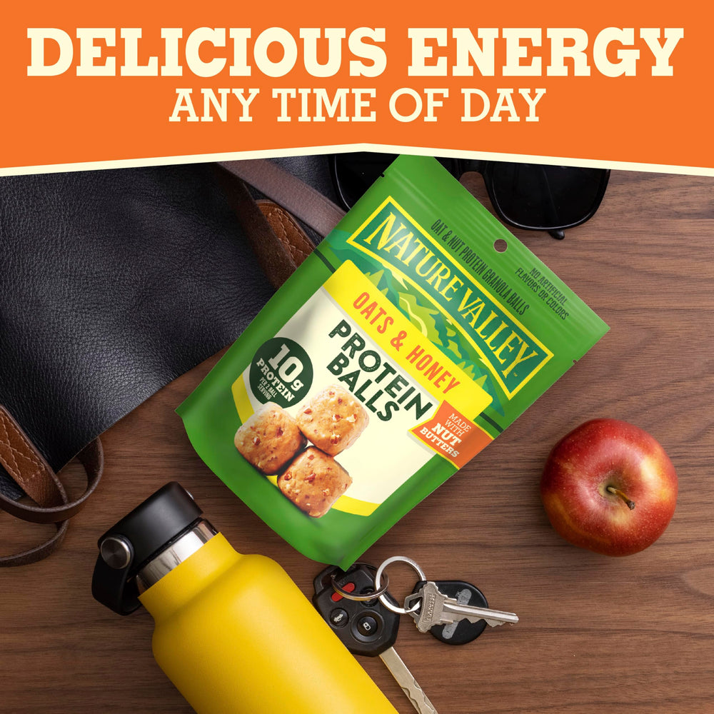 Nature Valley Oat and Nut Protein Granola Balls pantry staple for quick boosts