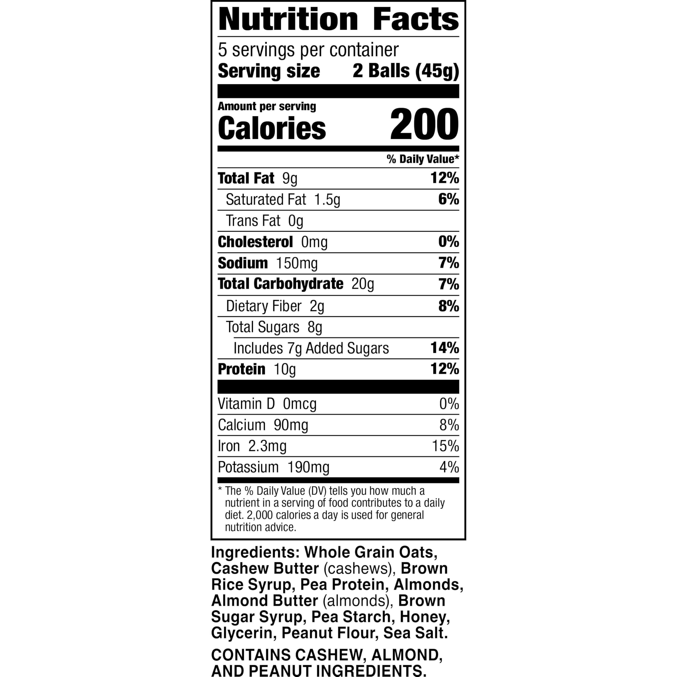 Nature Valley Oat and Nut Protein Granola Balls in a resealable pouch for easy snacking
