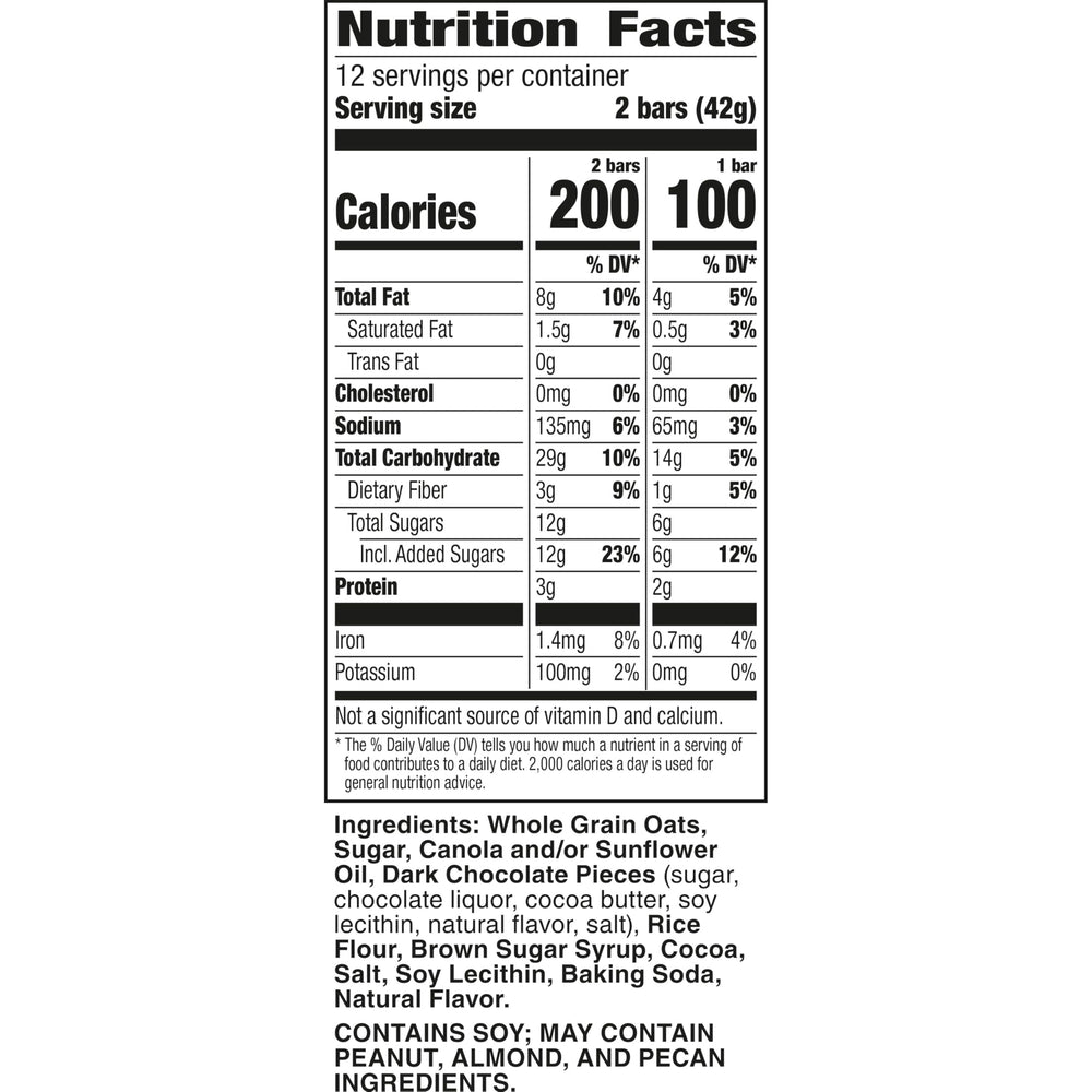 Nature Valley oats and dark chocolate close-up for a crunchy, on-the-go snack