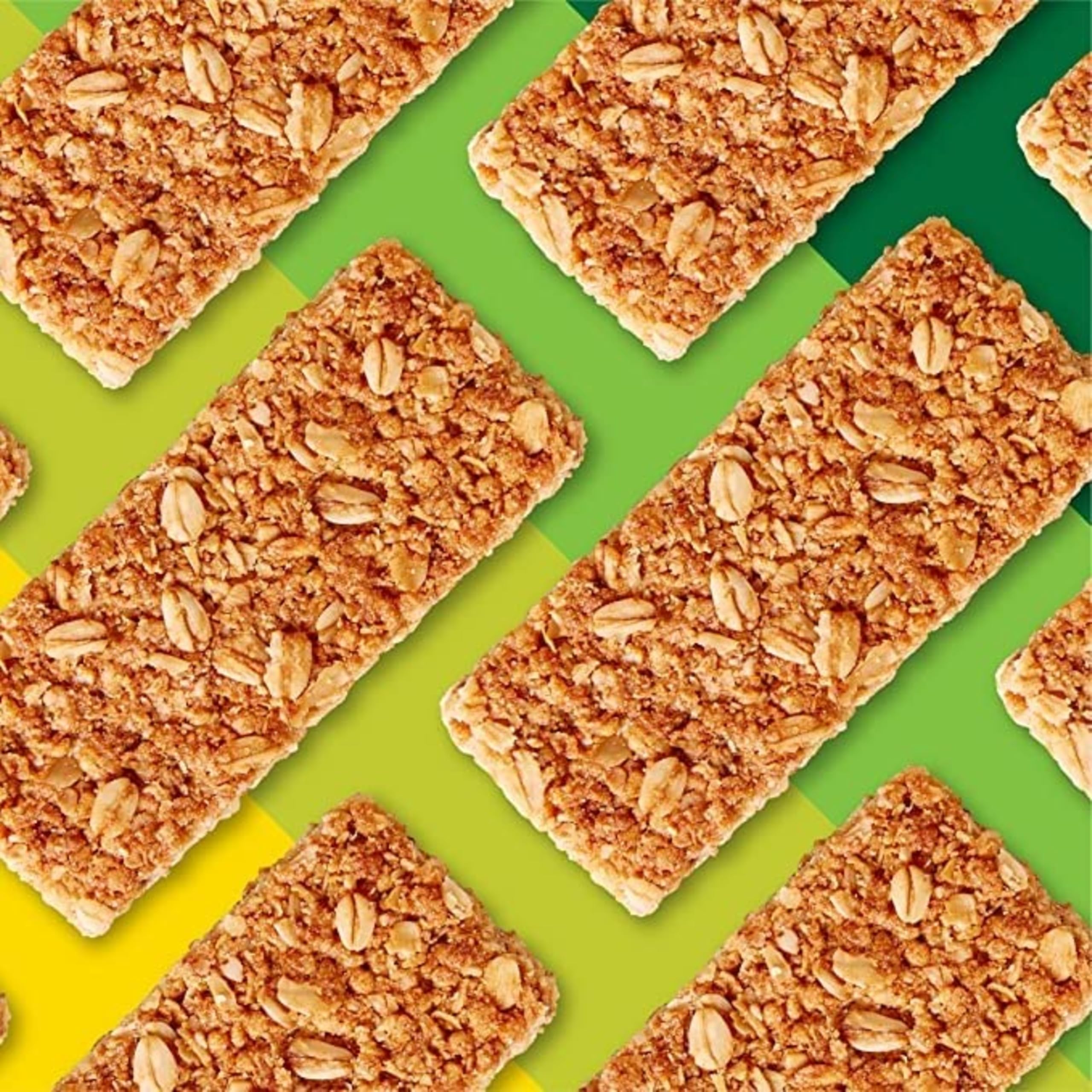 Nature Valley Oats 'n Honey close-up showing a crunchy bite