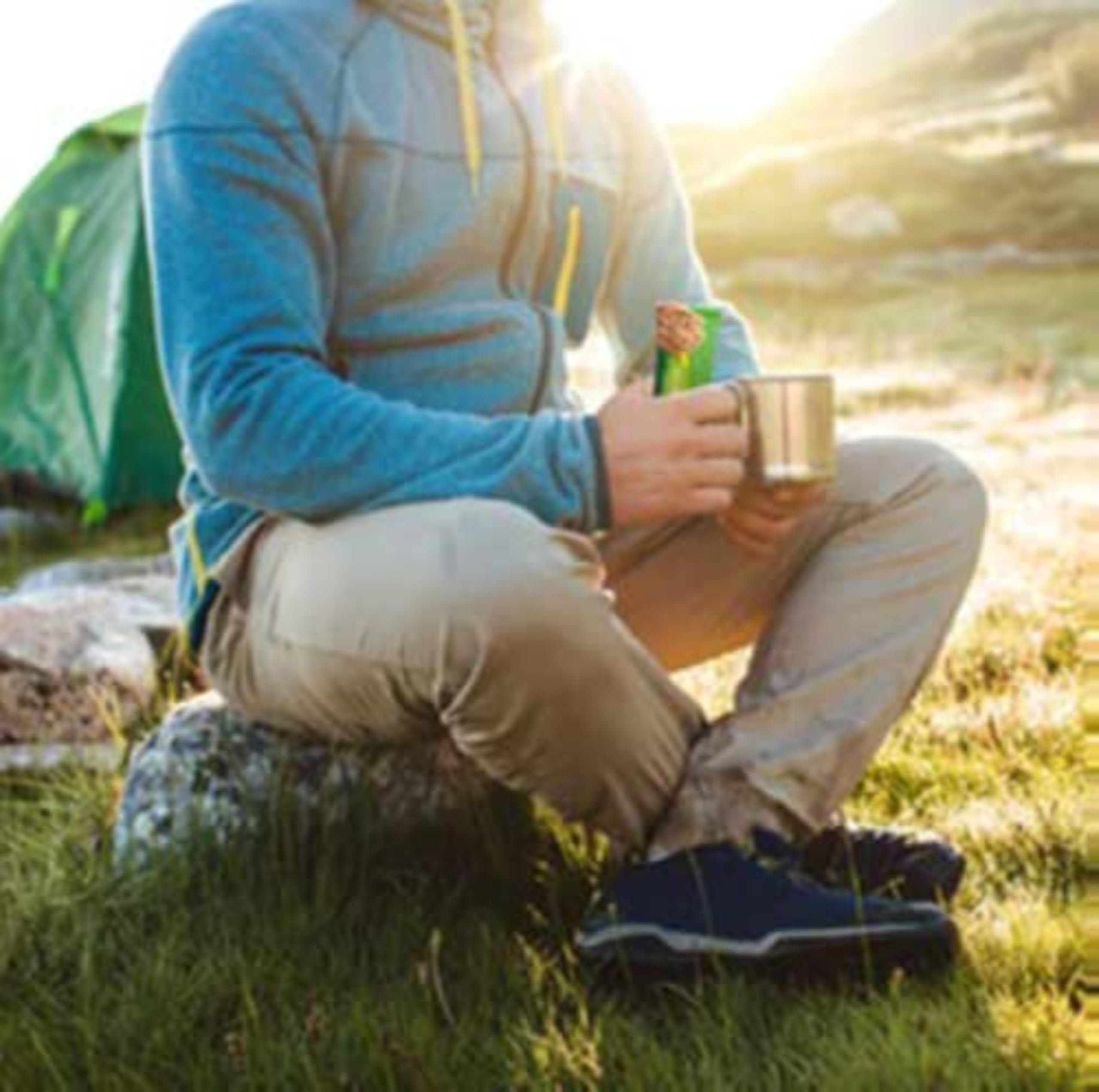 Nature Valley bars stacked for sharing and portability
