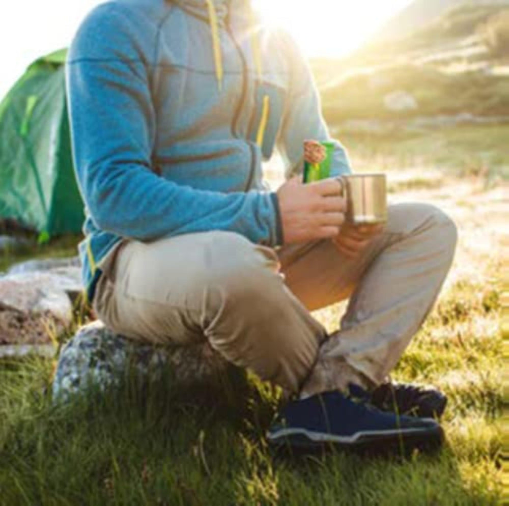 Nature Valley bars stacked for sharing and portability
