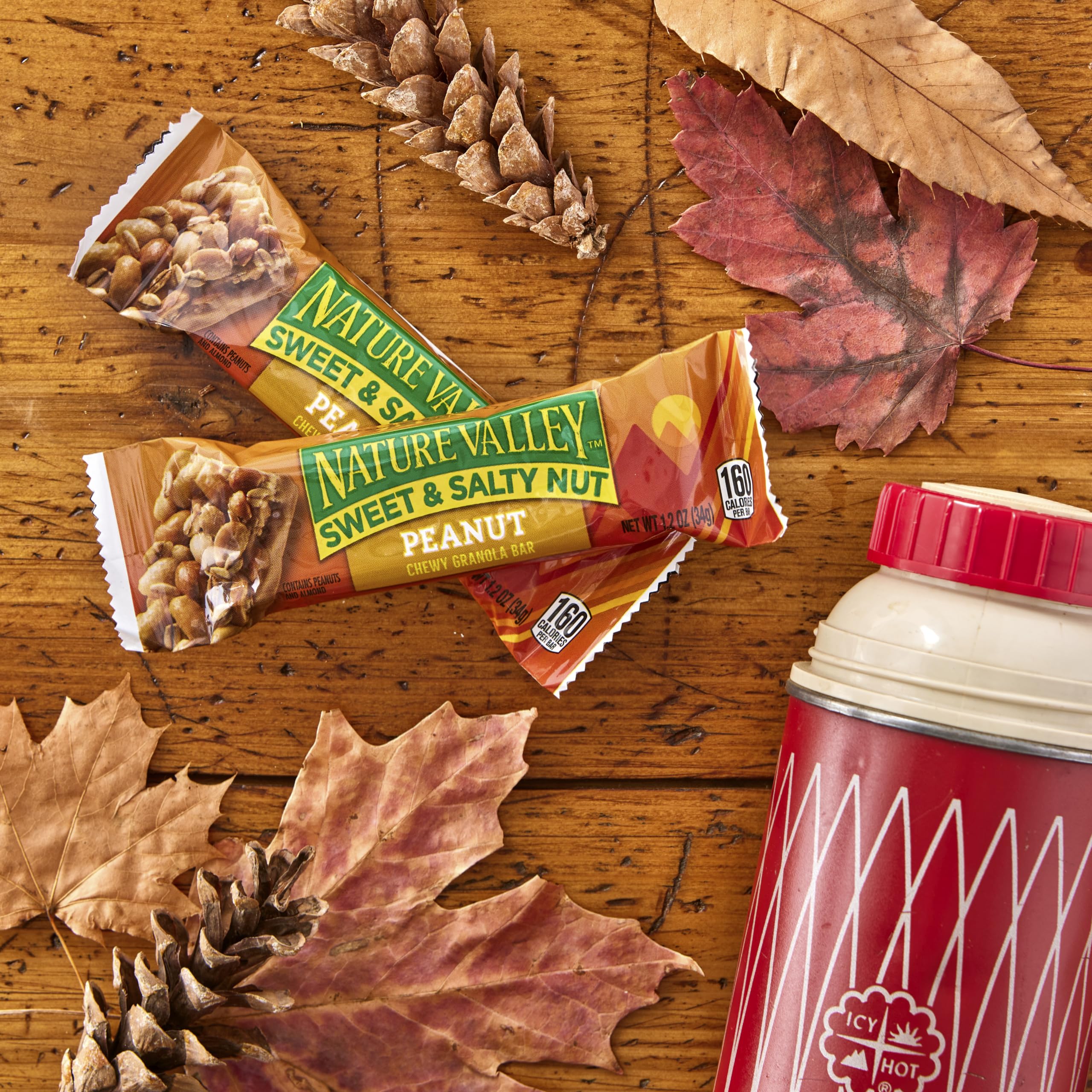 Nature Valley on-the-go snack for hiking trips and lunch boxes.