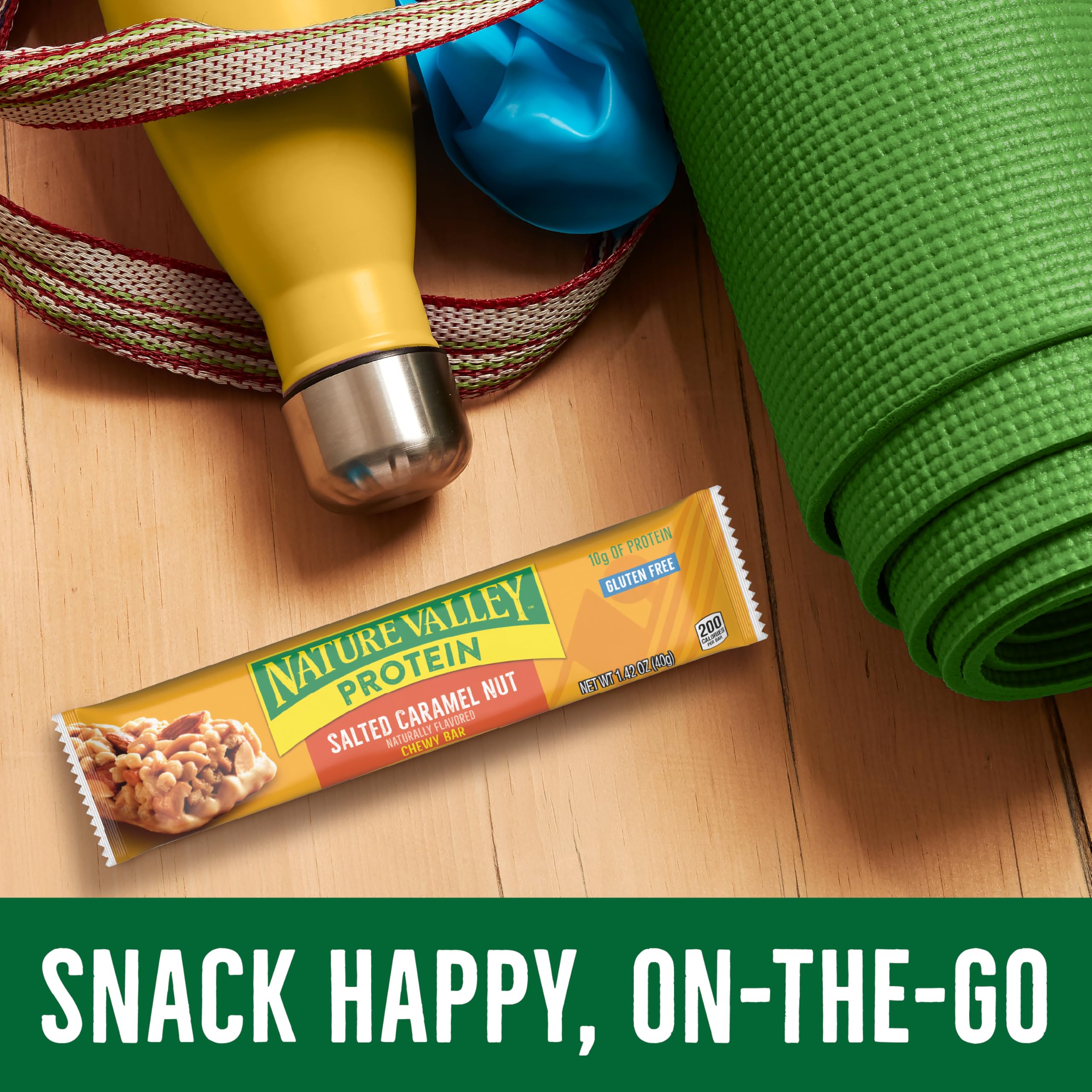 Nature Valley Protein Chewy Salted Caramel Nut bar ingredients with roasted peanuts