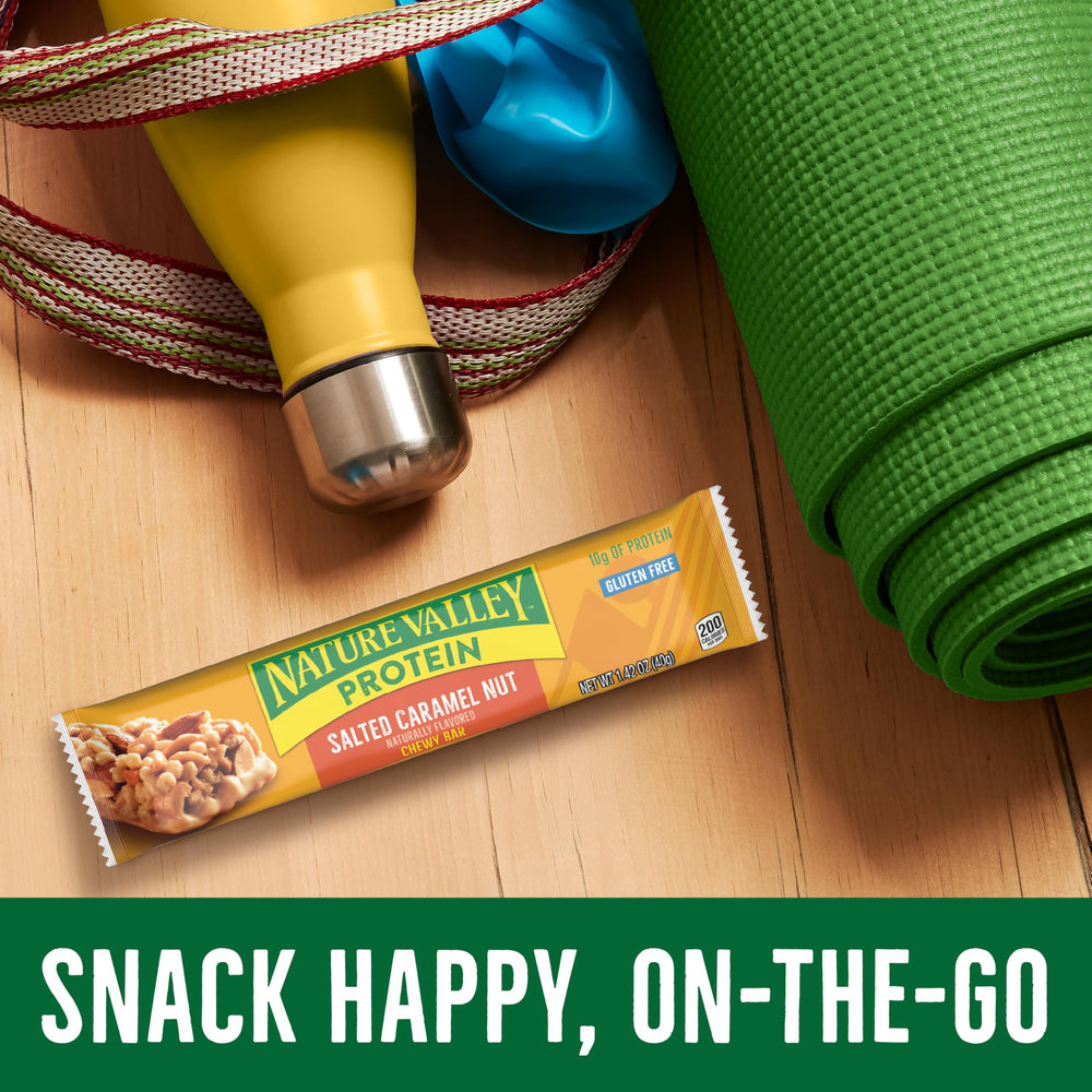 Nature Valley Protein Chewy Salted Caramel Nut bar ingredients with roasted peanuts