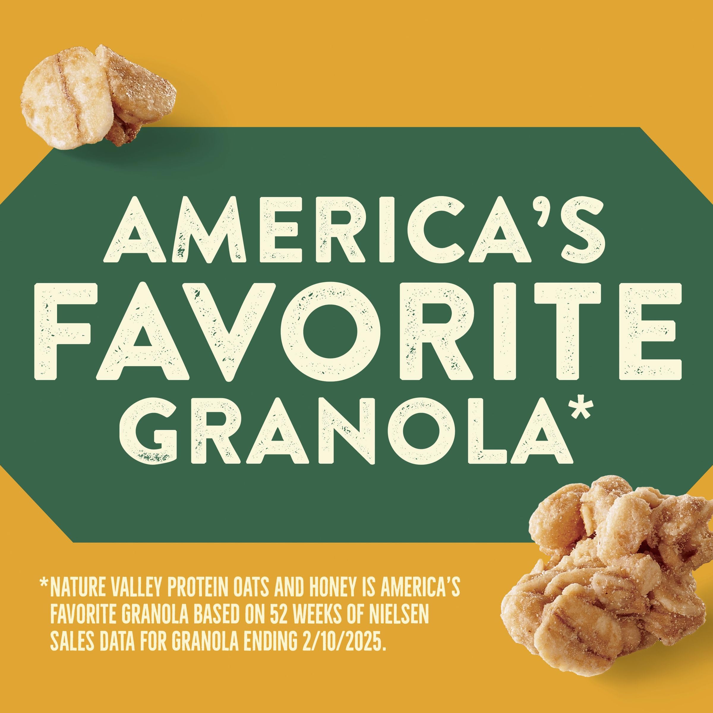 Nature Valley Protein Oats and Honey—pour over milk for quick breakfast.