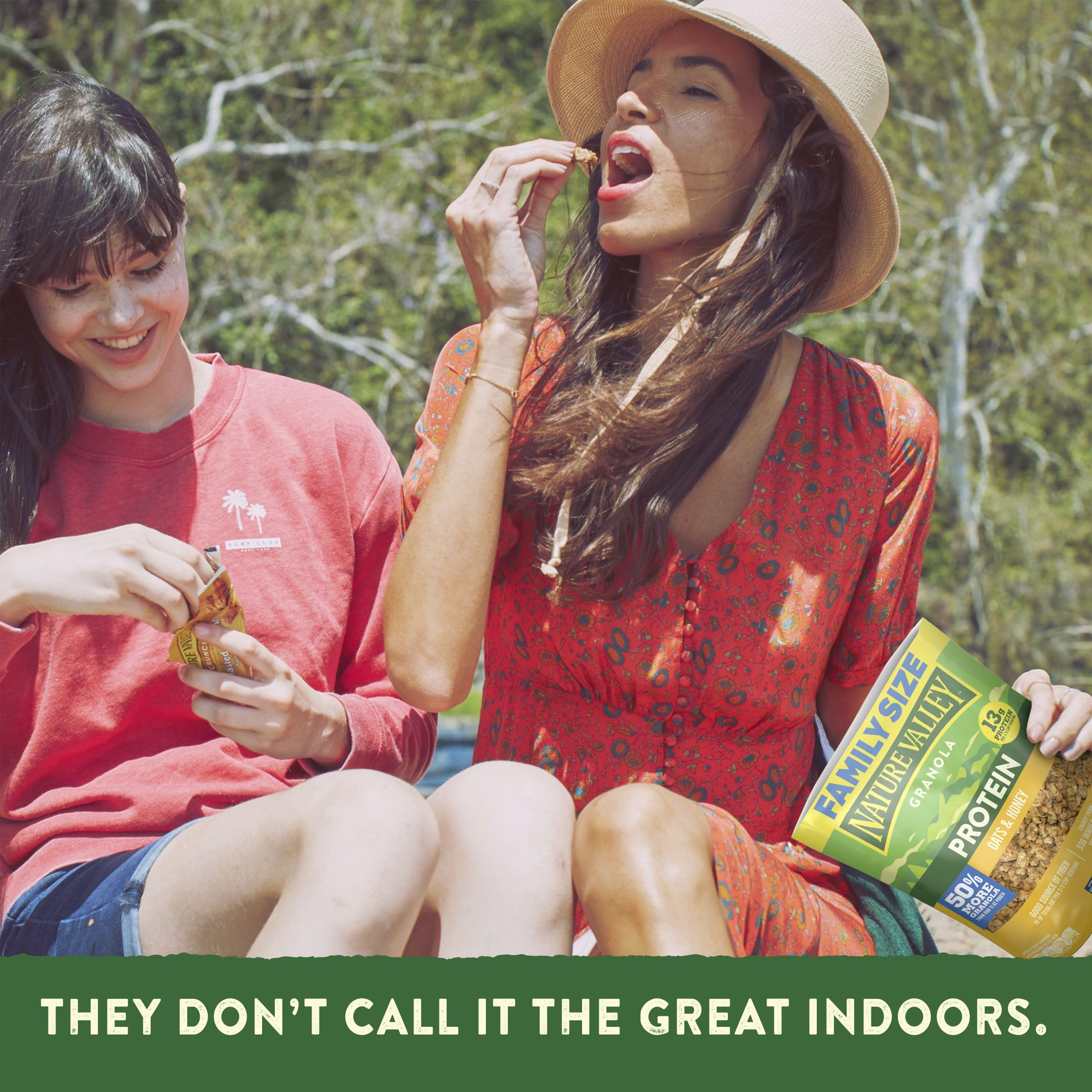 Nature Valley Protein Oats and Honey delivers protein with crunchy texture.