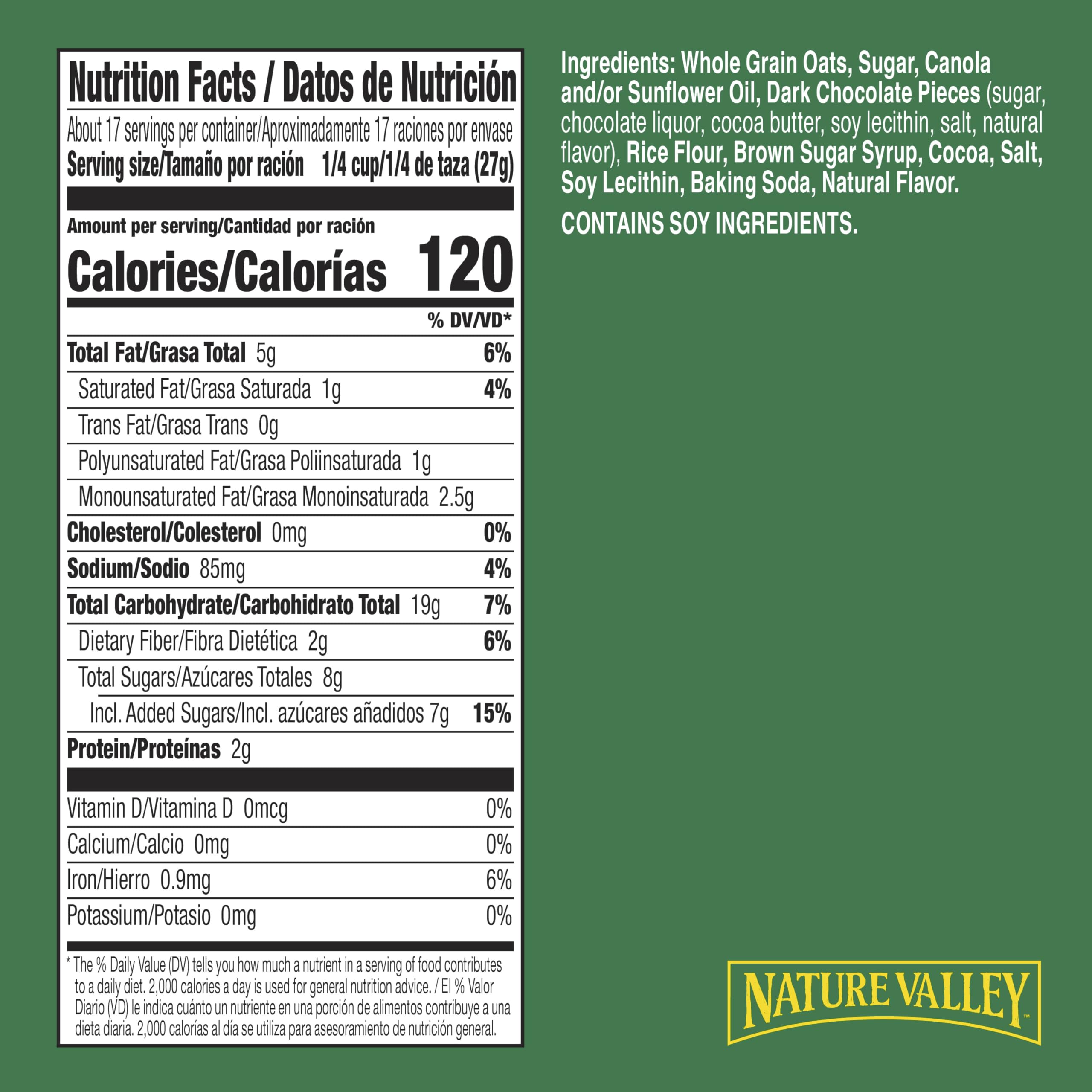 Nature Valley resealable 16 oz snack pouch keeps granola fresh on the go