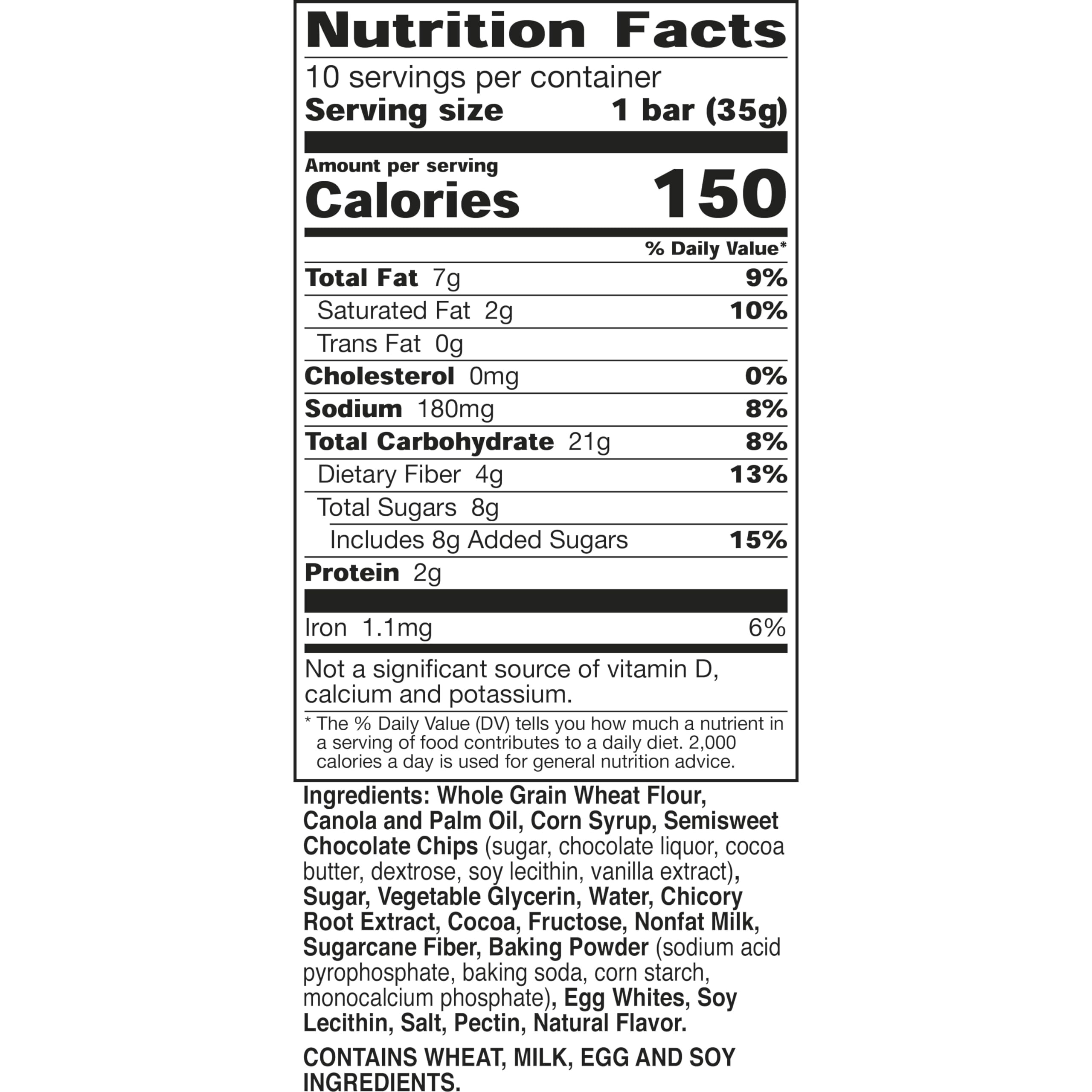 Nature Valley Soft Baked Muffin Bar close-up with chocolate chips for a rich bite