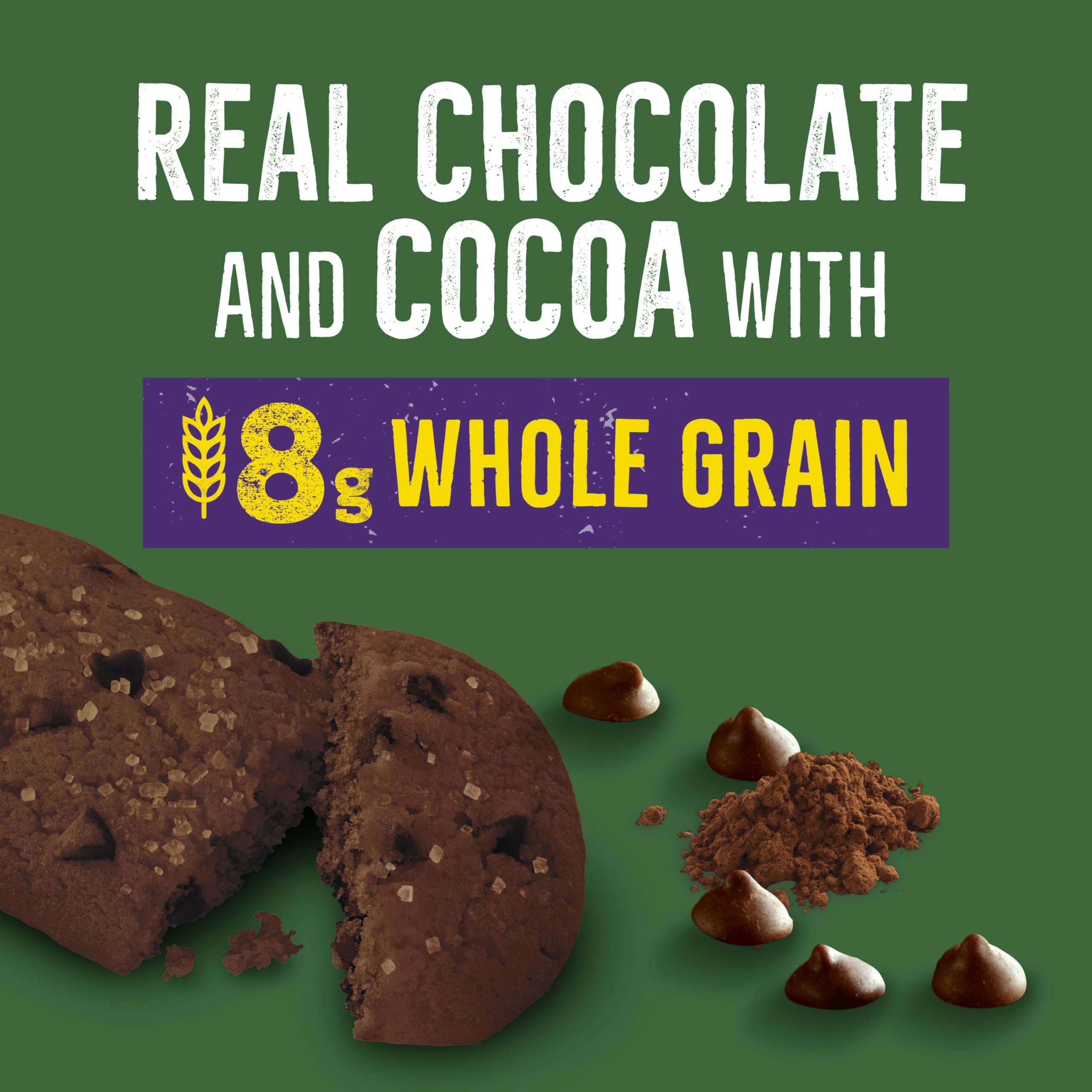 Nature Valley Soft Baked Muffin Bar nutrition label close-up, highlighting whole grain