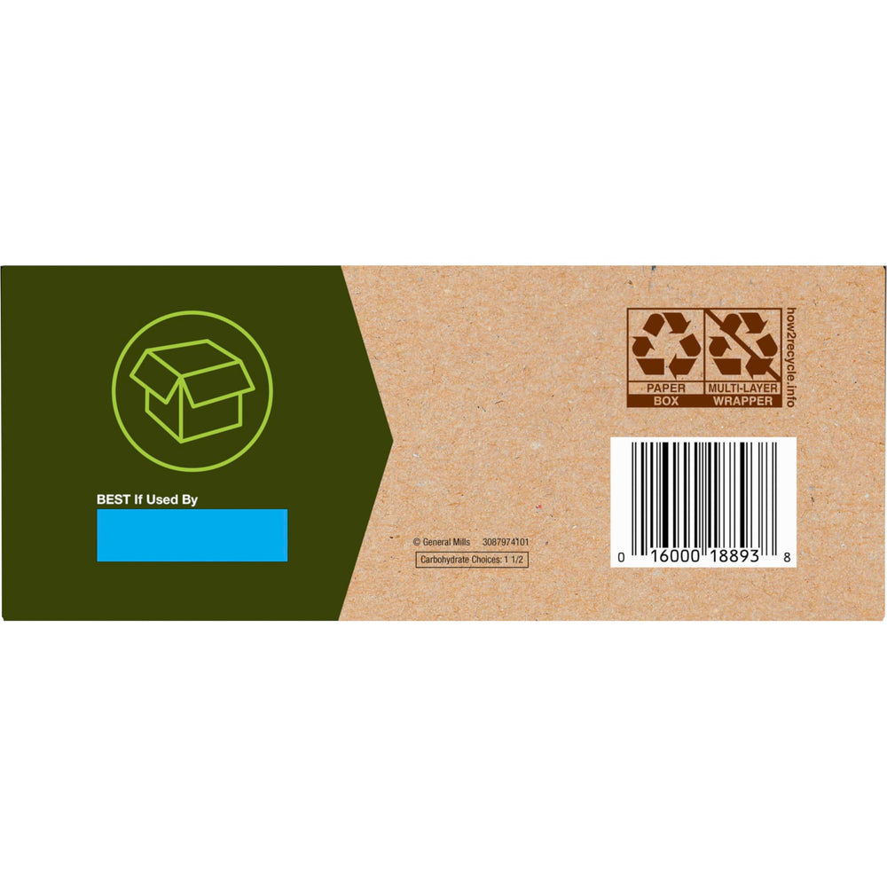 Nature Valley nutrition label highlights whole grain and absence of artificial flavors