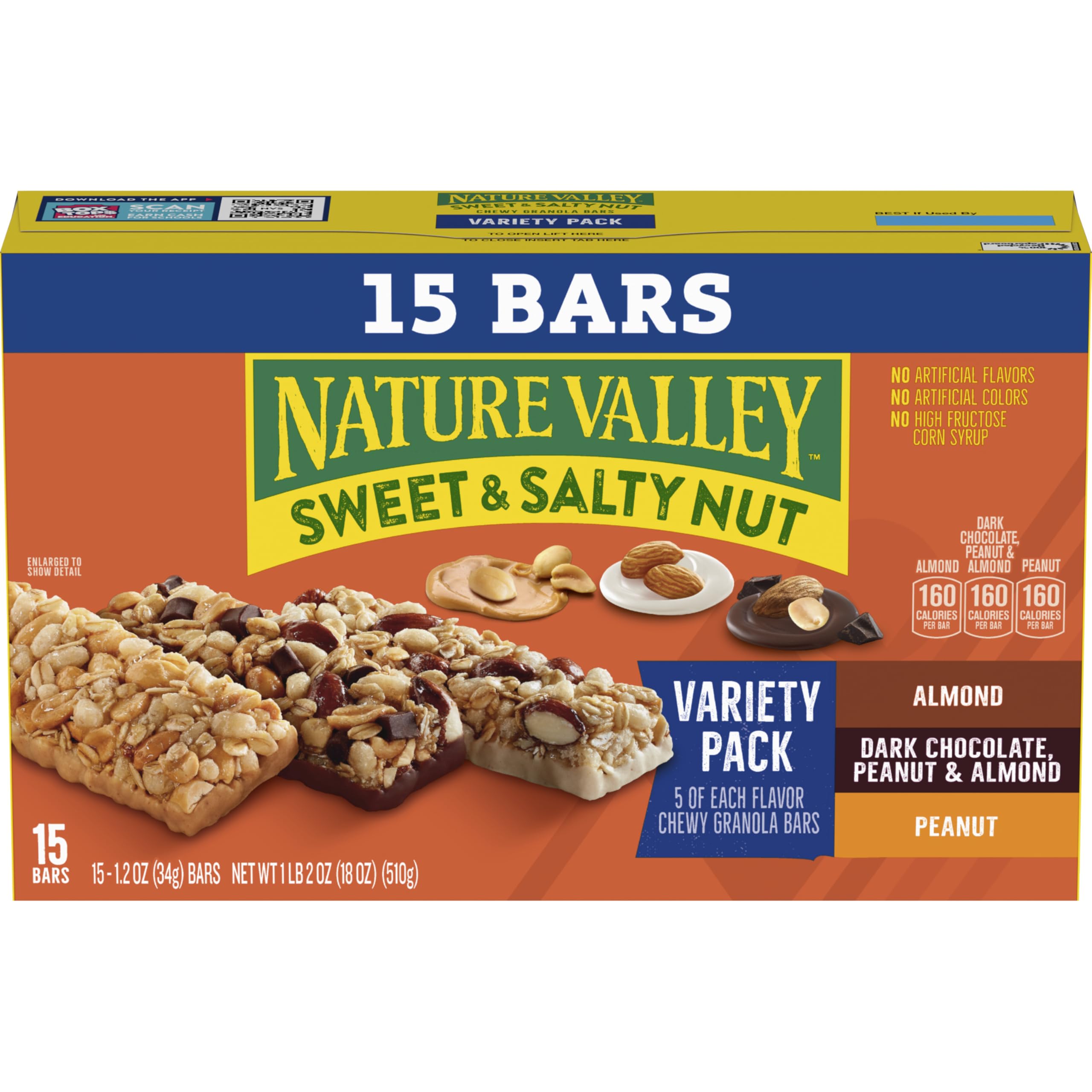 Nature Valley Sweet and Salty Nut bar, almond flavor, tasty pantry staple.