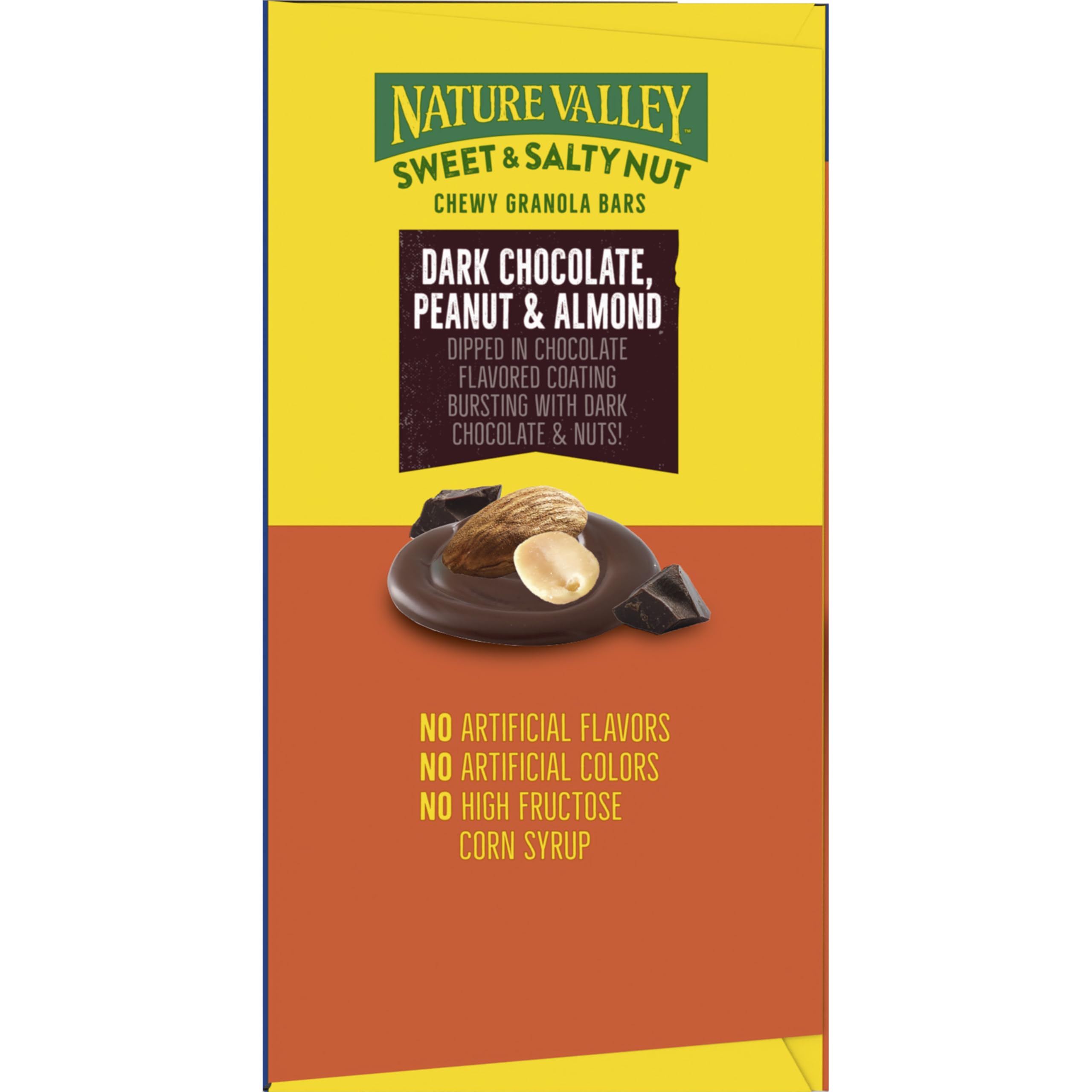 Chocolate dipped coating highlighting indulgent yet portable snack.