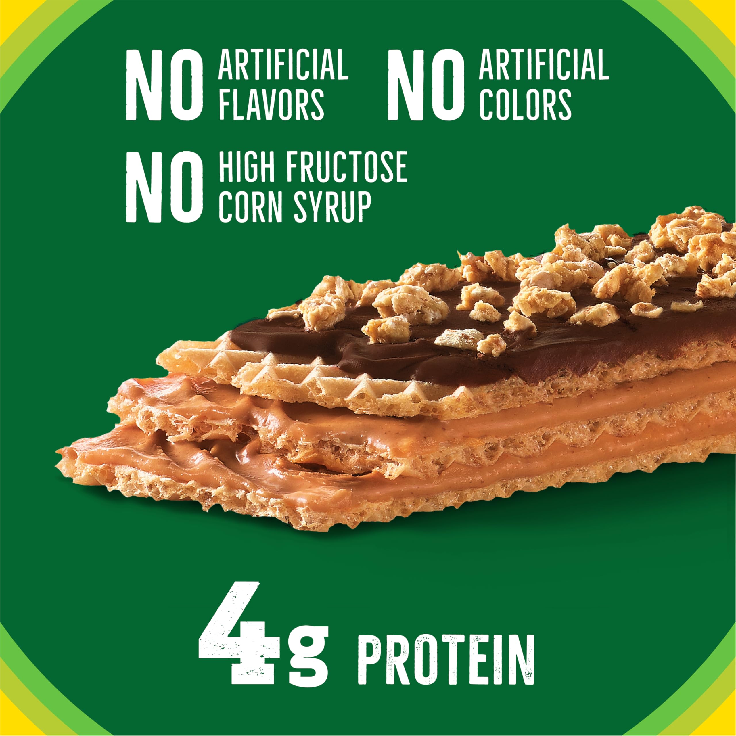 Nature Valley wafer-bar packaging with 10 bars—great for lunchboxes.
