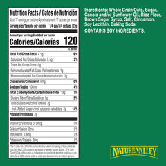 Nature Valley whole grain oats powering energy per serving.