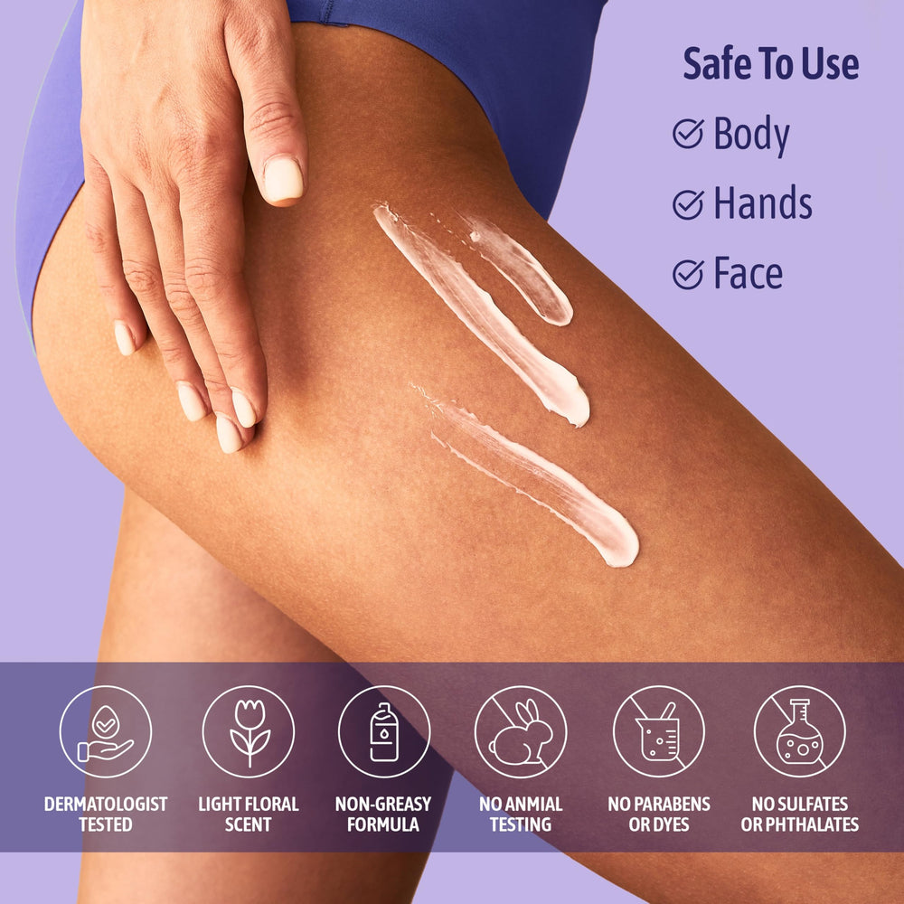 Nature Well Collagen Peptide Cream on hands for soft, protected skin.