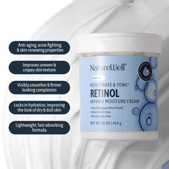 Nature Well Retinol Intense Moisture Cream hand application for daily moisture