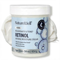 Nature Well Retinol Intense Moisture Cream jar close-up for hydration and anti-aging