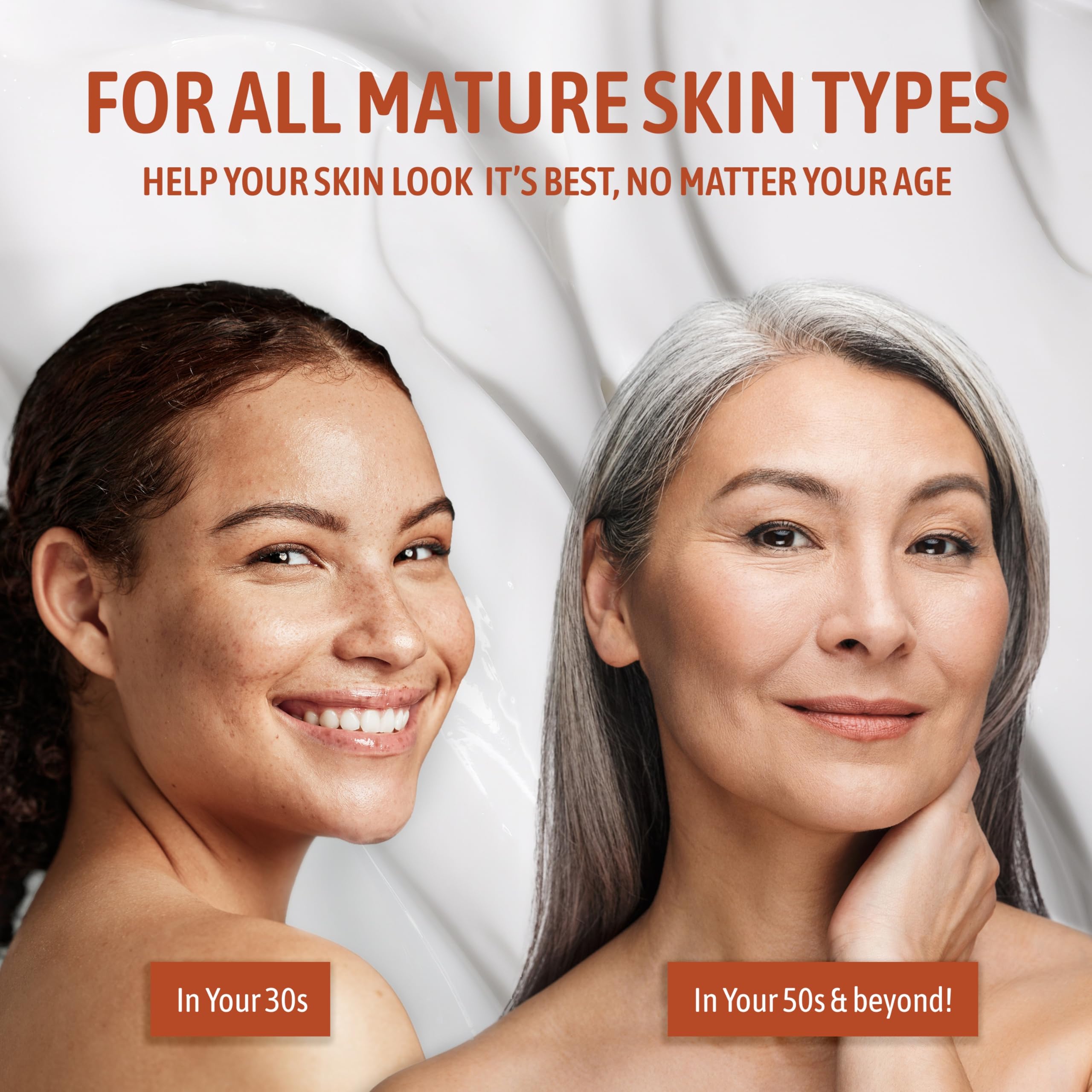 Face application of Nature Well Vitamin C Brightening Cream shows quick absorption.