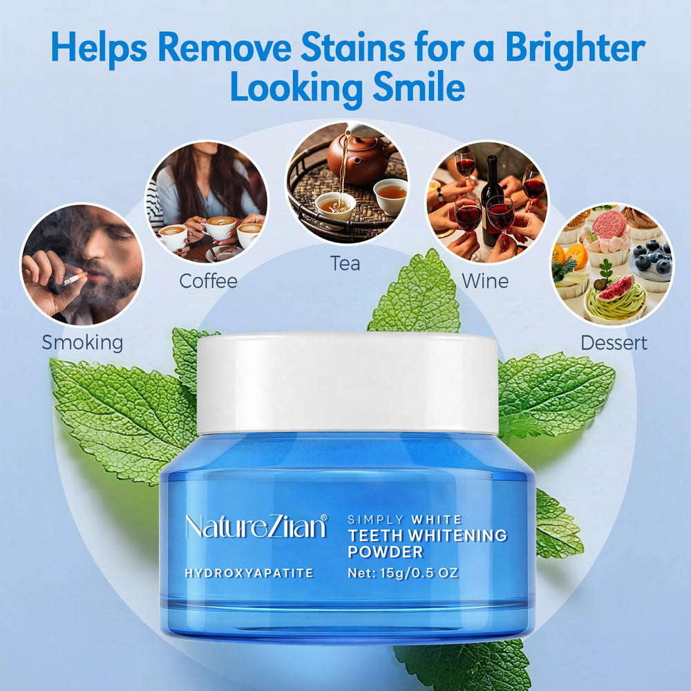 Nature Ziran Teeth Whitening Powder with natural ingredients