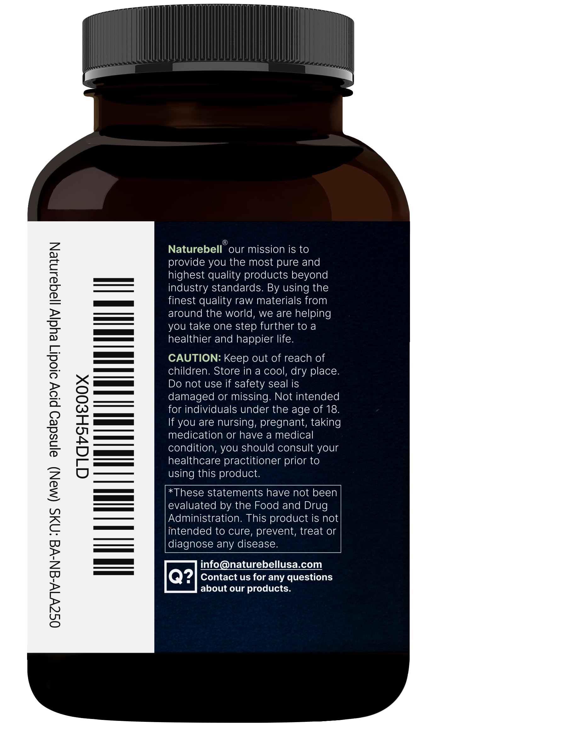 Usage scene of Nature Bell Alpha Lipoic Acid Complex with water