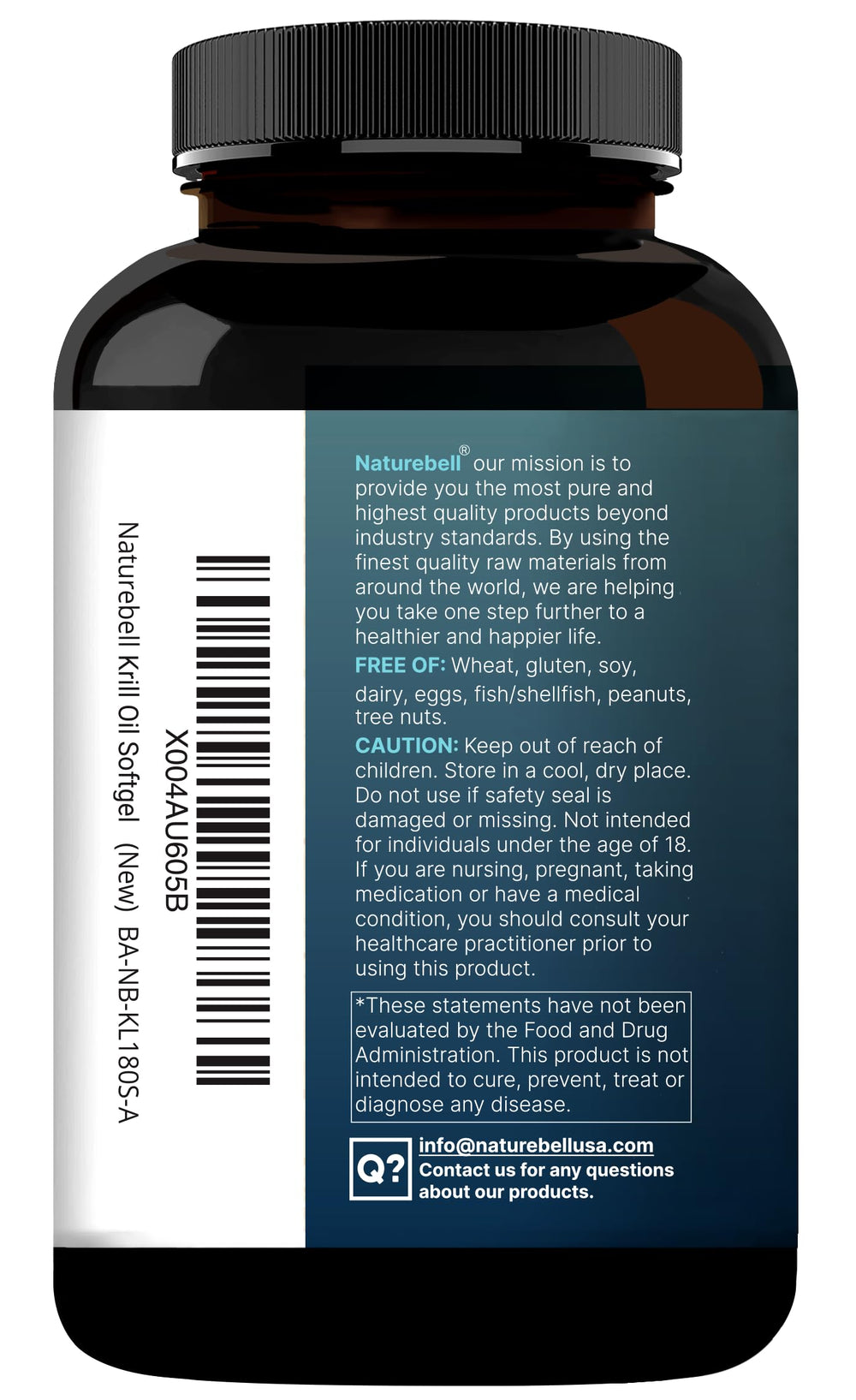 NatureBell Krill Oil third-party lab tested for safety