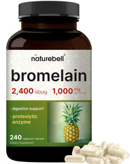 NatureBell Bromelain bottle front for convenient daily enzyme support